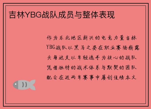 吉林YBG战队成员与整体表现